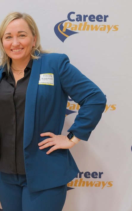 Michelle Everill at a Student Careers event